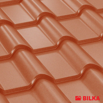 Tigla metalica Bilka Balcanic 35 Ral 8004 mat 0.5mm